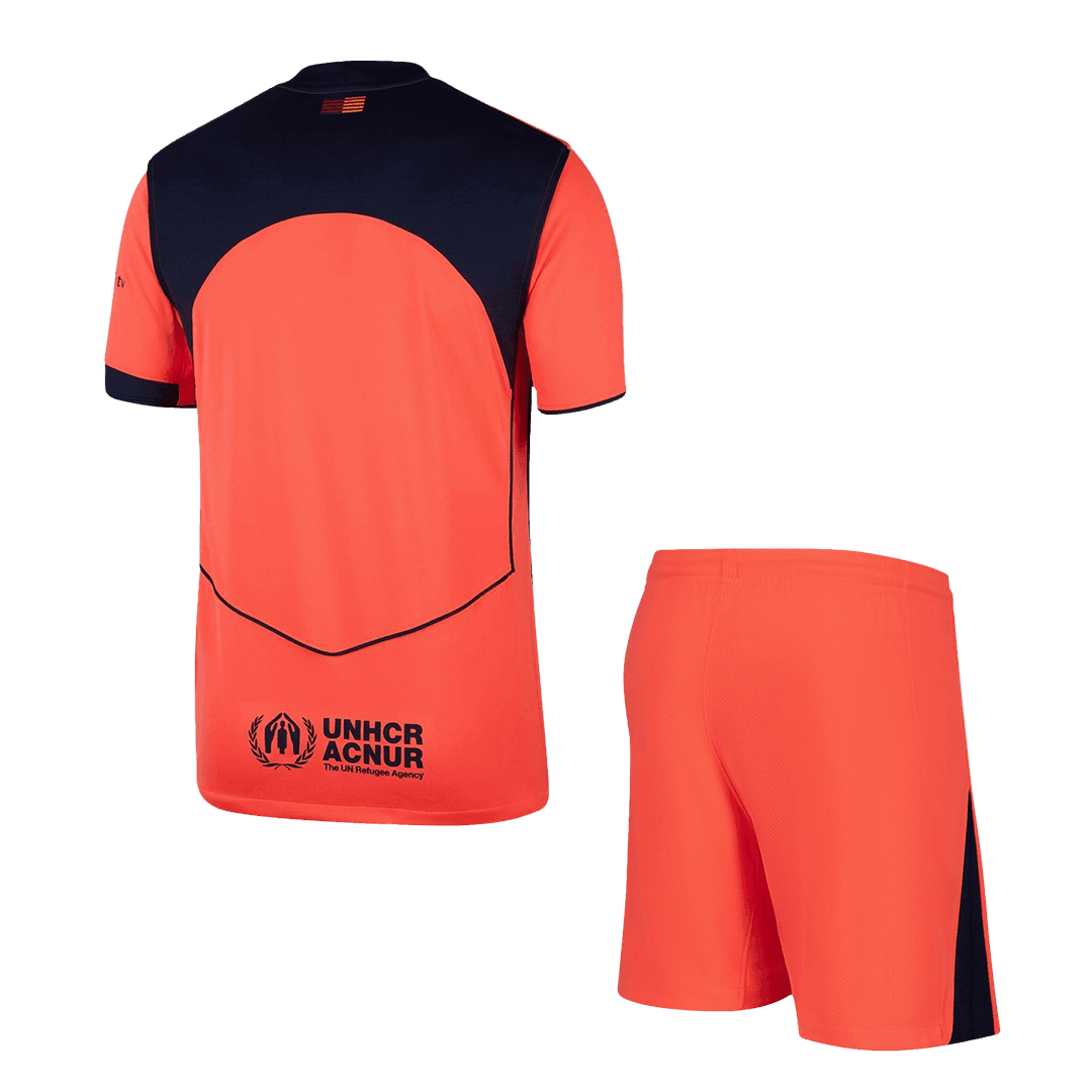 Męski Zestaw Trzecia Wyjazdowa Barcelona (Koszulka+Spodenki) 2025/26 - Topowe Koszulki Pilkarskie Sklep Internetowy