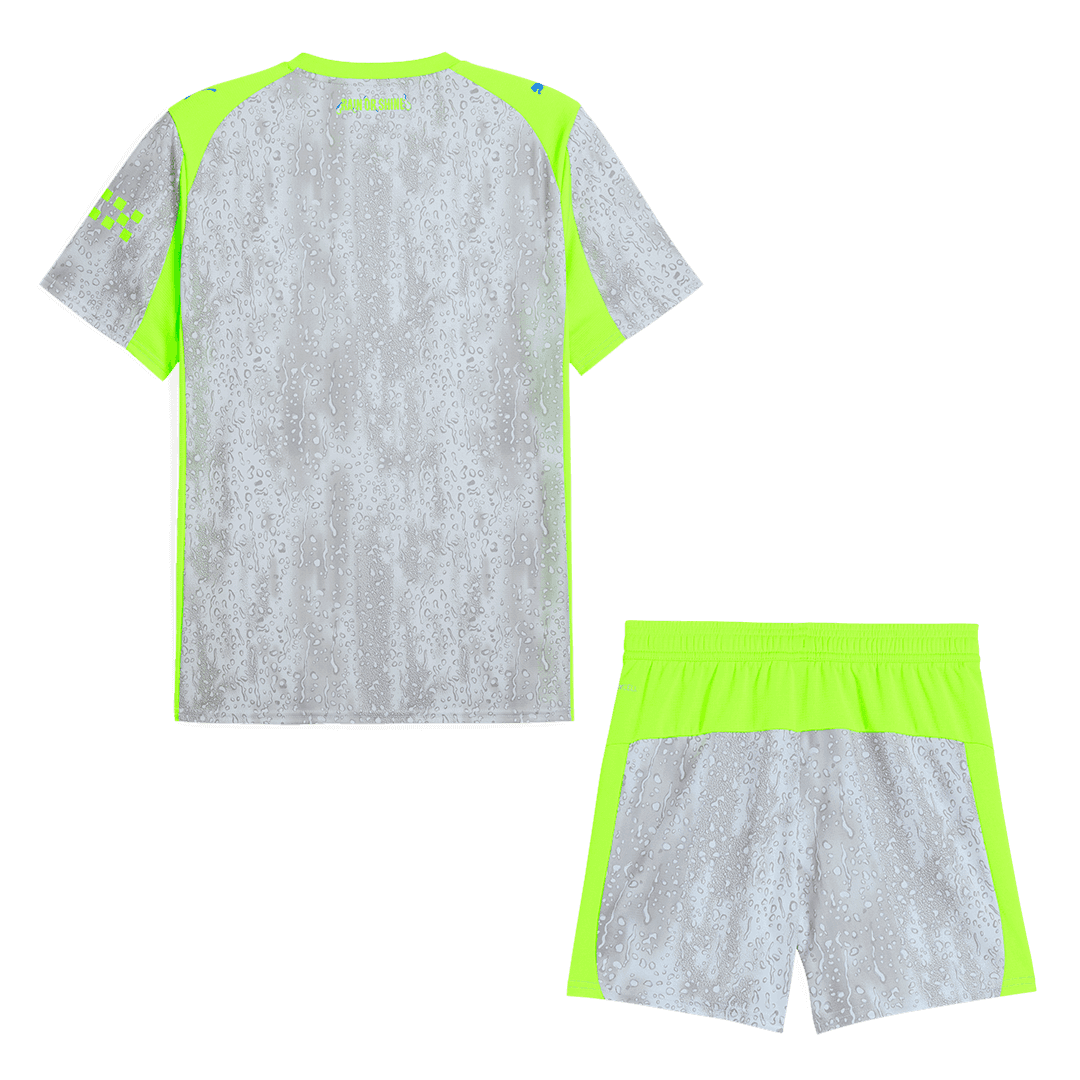 Męski Zestaw Trzecia Wyjazdowa Manchester City (Koszulka+Spodenki) 2025/26 - Topowe Koszulki Pilkarskie Sklep Internetowy