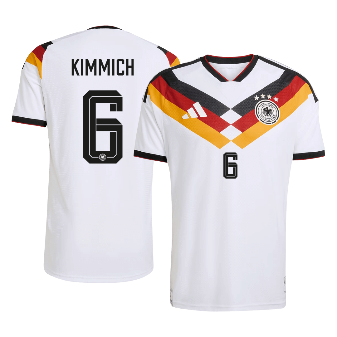 Męska Koszulka Domowa Niemcy KIMMICH #6 Wersja Piłkarska World Cup 2026 - Slim Fit