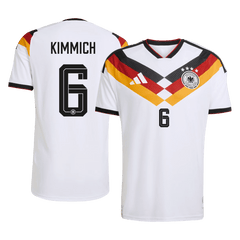 Męska Koszulka Domowa Niemcy KIMMICH #6 Wersja Piłkarska World Cup 2026 - Slim Fit