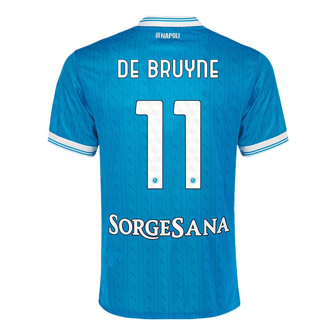 Męska Koszulka Domowa Napoli DE BRUYNE #11 2025/26 - Topowe Koszulki Pilkarskie Sklep Internetowy