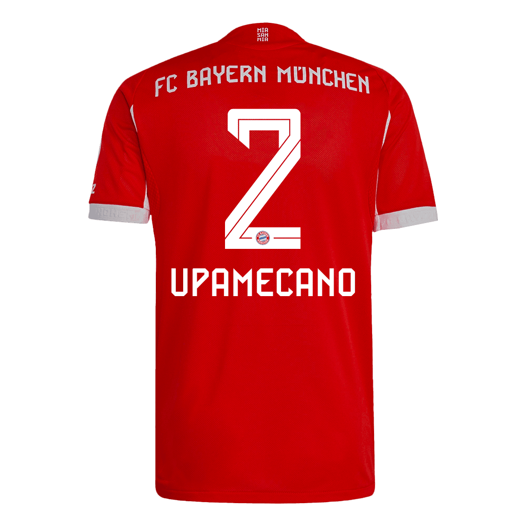 Męska Koszulka Domowa Bayern Munich UPAMECANO #2 Wersja Piłkarska 2025/26 - Slim Fit - Topowe Koszulki Pilkarskie Sklep Internetowy
