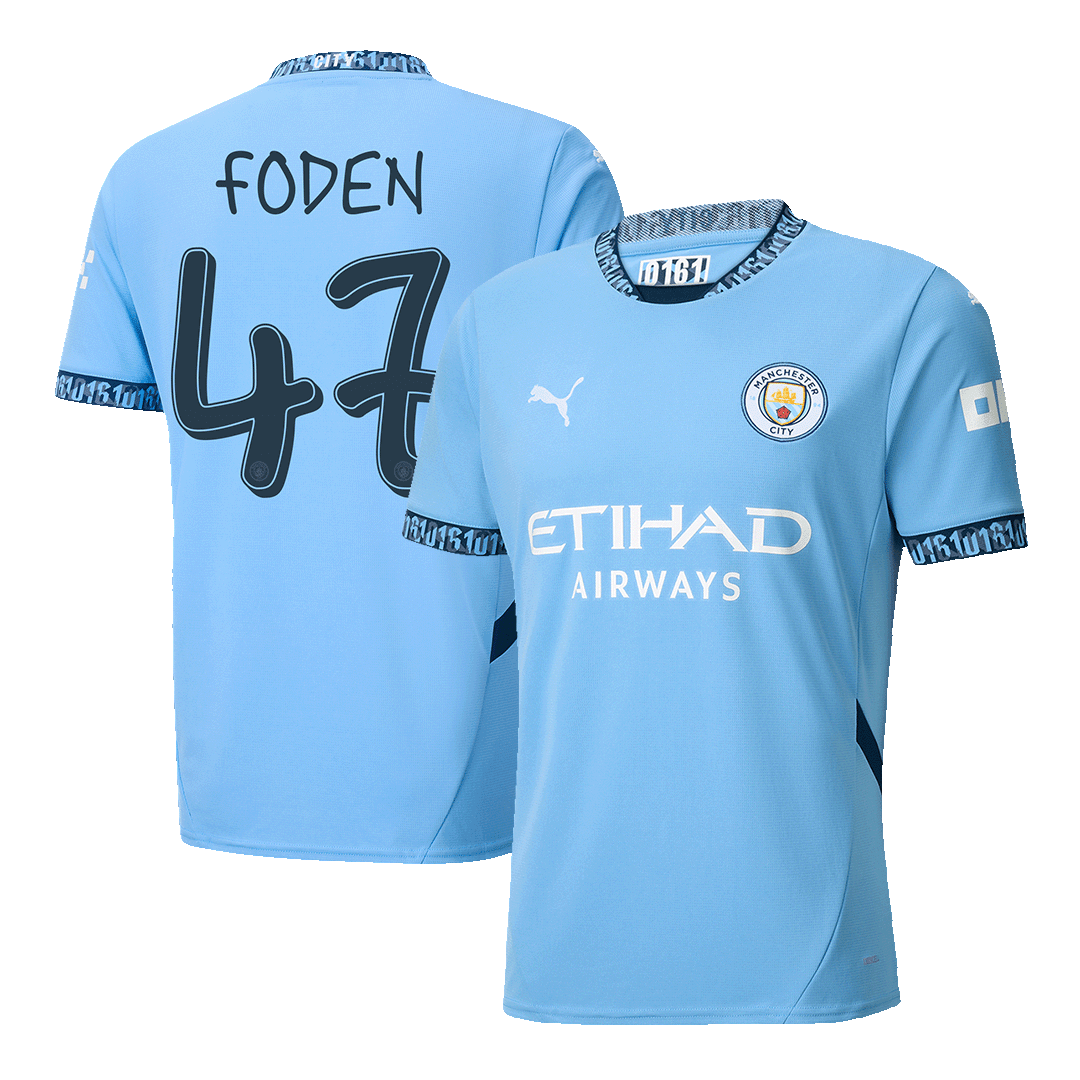 FODEN #47 Manchester City Home Football Shirt 2024/25 - UCL