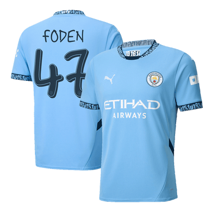 FODEN #47 Manchester City Home Football Shirt 2024/25 - UCL