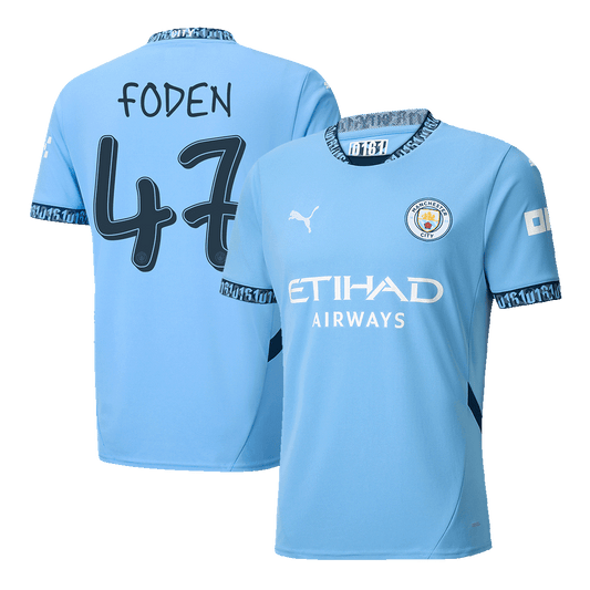 FODEN #47 Camiseta de fútbol local Manchester City 2024/25 - UCL