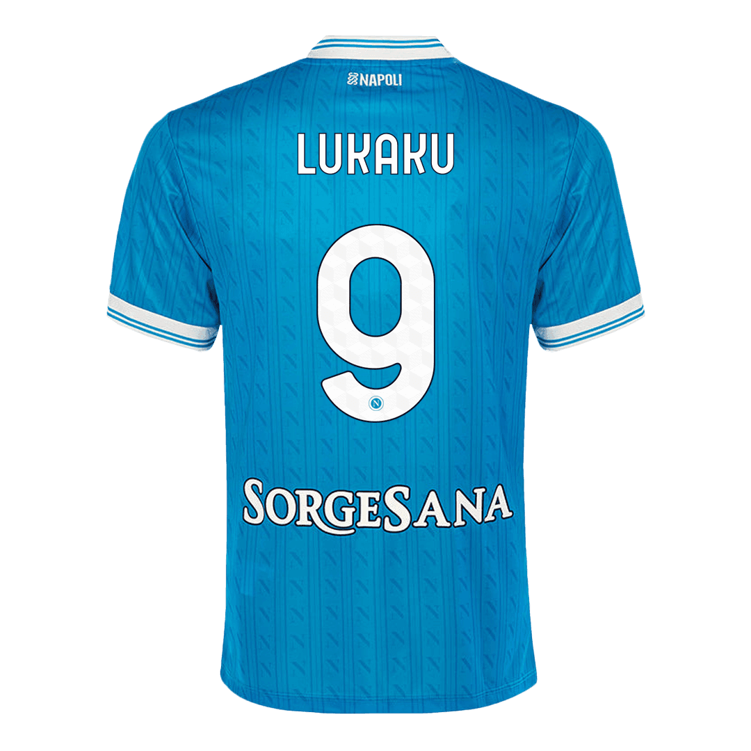 Męska Koszulka Domowa Napoli LUKAKU #9 2025/26 - Topowe Koszulki Pilkarskie Sklep Internetowy