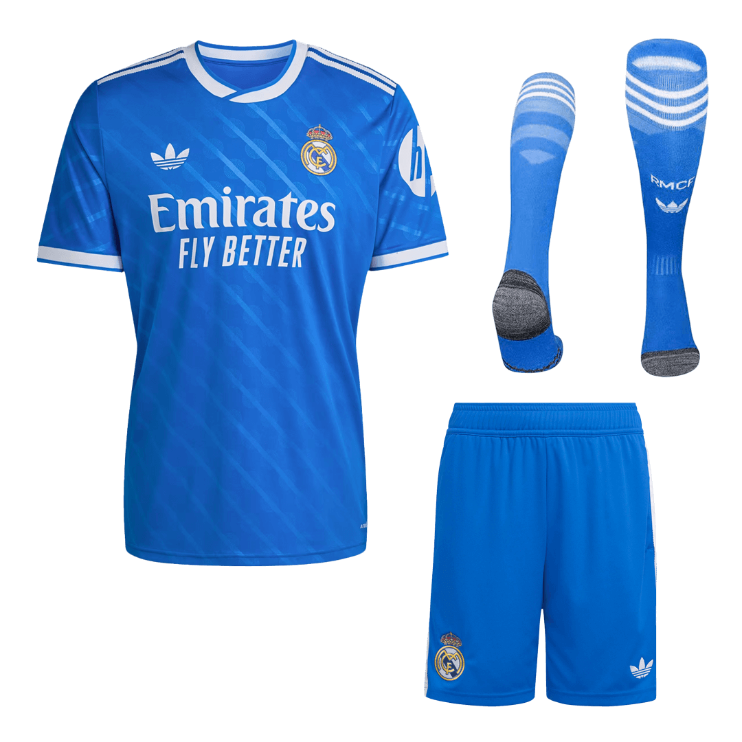 Real Madrid Auswärtstrikot (Trikot + Shorts + Stutzen) 2025/26