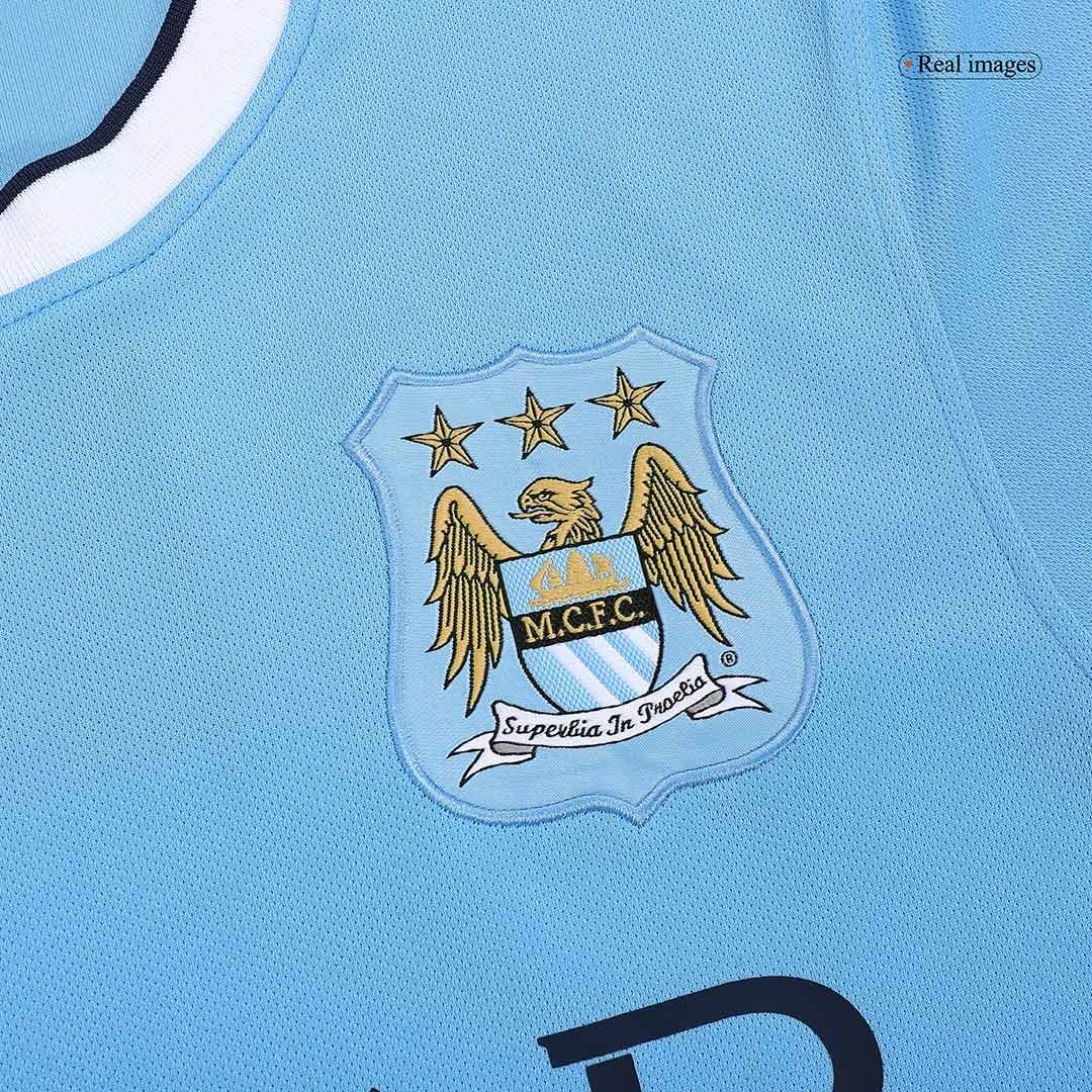 Męska Koszulka Retro Domowa Manchester City 2013/14 - Topowe Koszulki Pilkarskie Sklep Internetowy