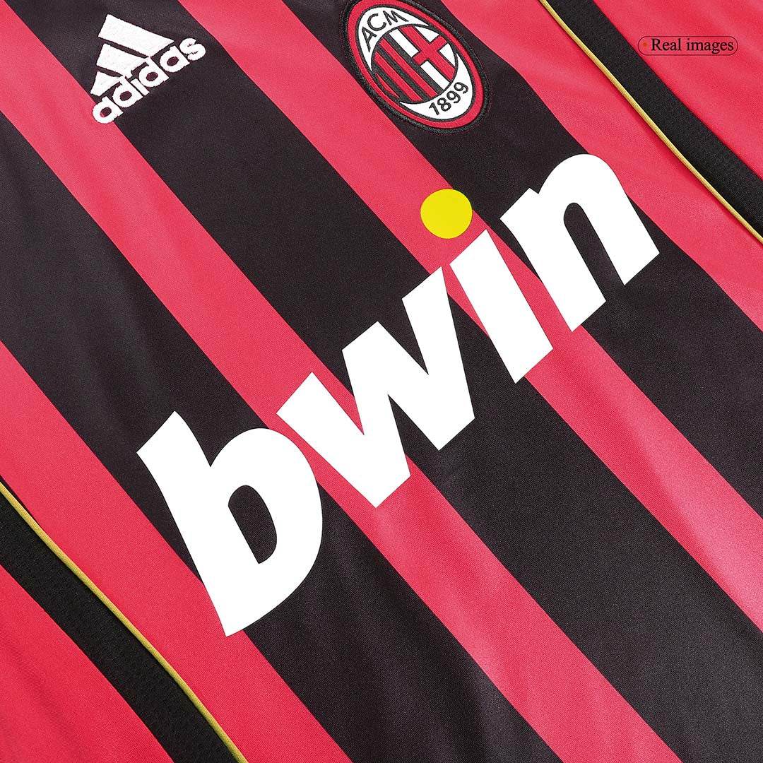 Męska Koszulka Retro Domowa AC Milan RONALDO #99 2006/07 z Długim Rękawem - Topowe Koszulki Pilkarskie Sklep Internetowy