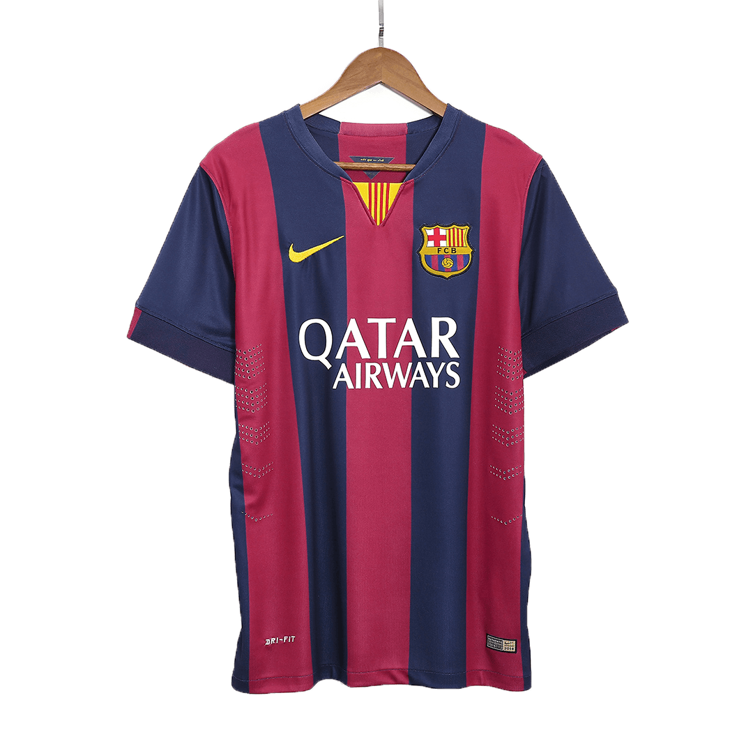 Męska retro koszulka piłkarska Barcelona domowa z sezonu 14/15 MESSI #10