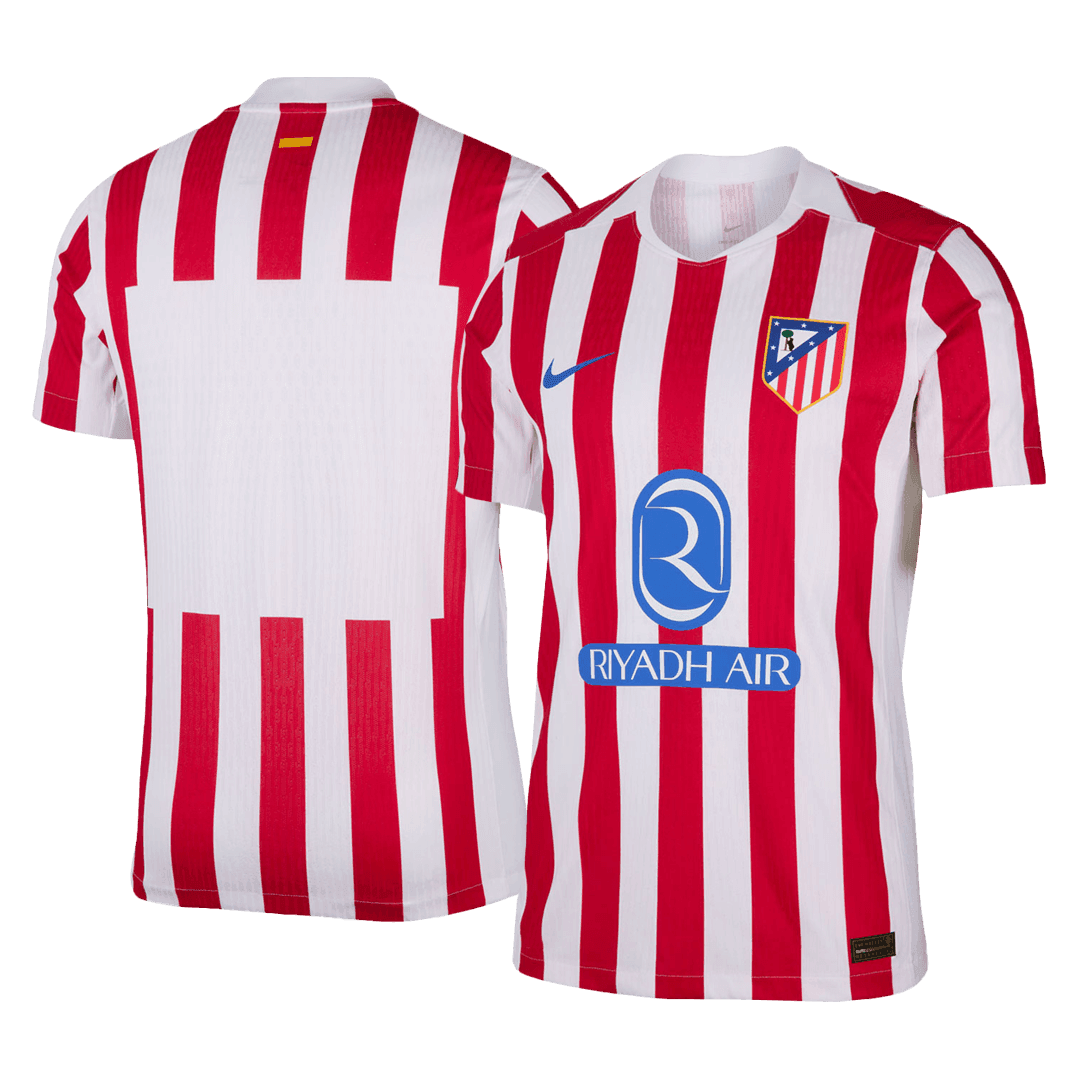 Męska Koszulka Domowa Atletico Madrid Wersja Piłkarska 2025/26 - Slim Fit - Topowe Koszulki Pilkarskie Sklep Internetowy