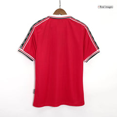 Męska Koszulka Retro MU 1998/00 Czerwona - Topowe Koszulki Pilkarskie Sklep Internetowy