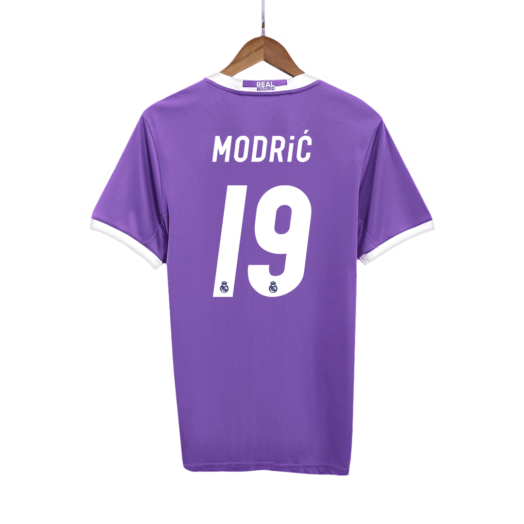 Męska Koszulka Retro Wyjazdowa Real Madrid MODRIĆ #19 2016/17 - Topowe Koszulki Pilkarskie Sklep Internetowy