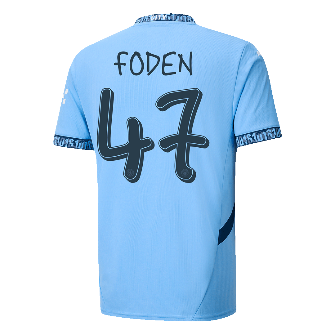 FODEN #47 Manchester City Home Football Shirt 2024/25 - UCL