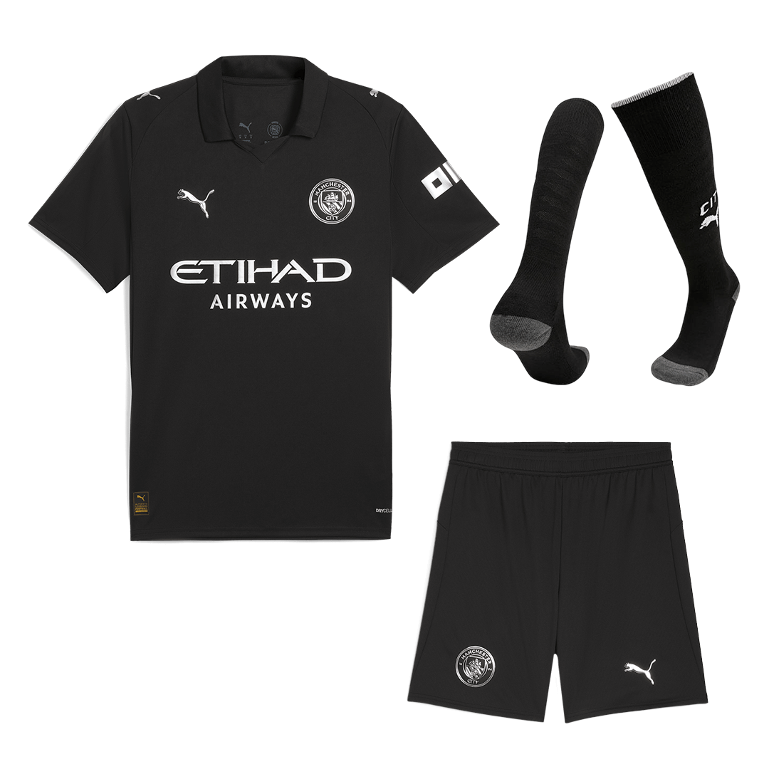 Manchester City Auswärtstrikot für Herren (Trikot + Shorts + Stutzen) 2025/26