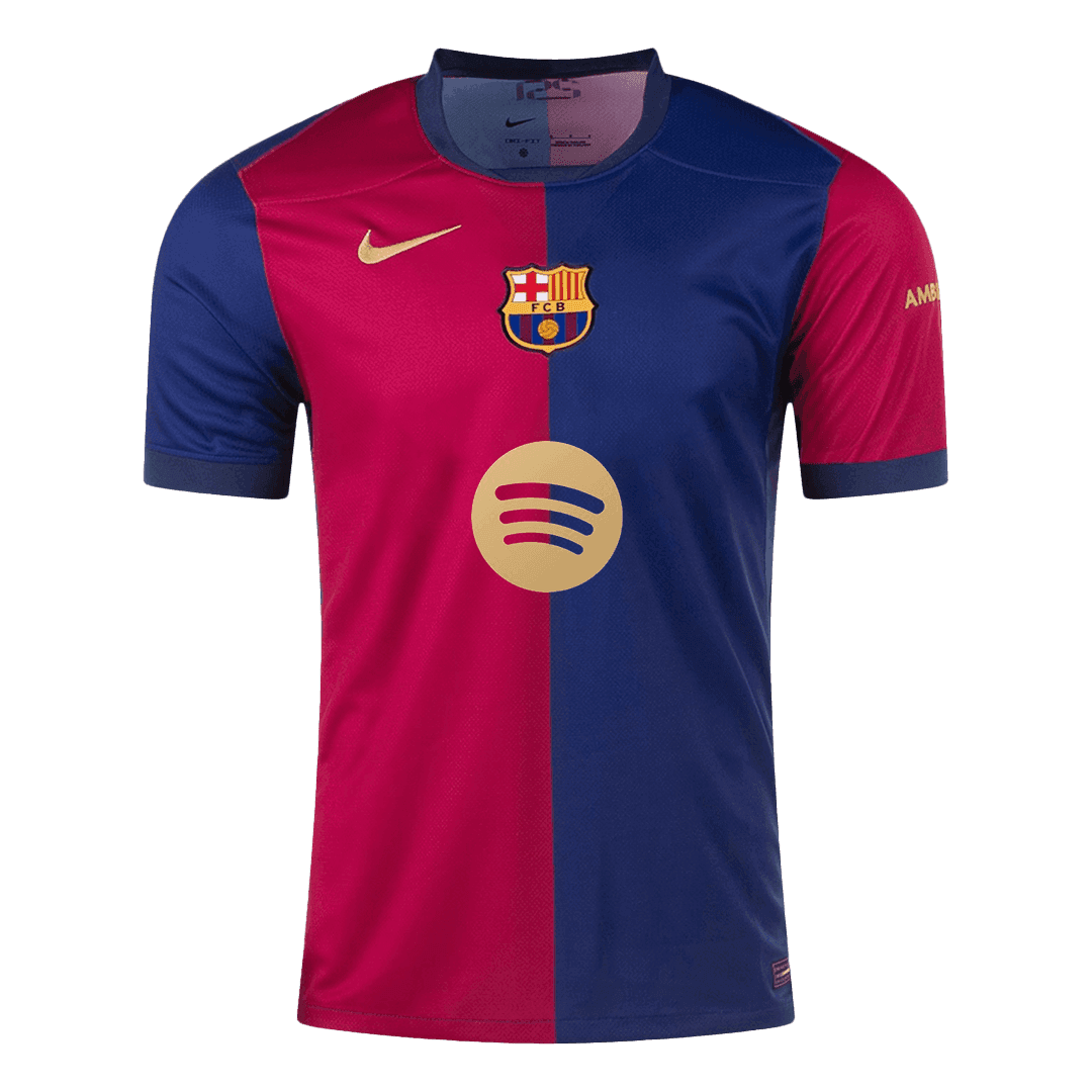 Barcelona Home Jersey 2024/25 LEWANDOWSKI #9 - Spotify Logo Without Text