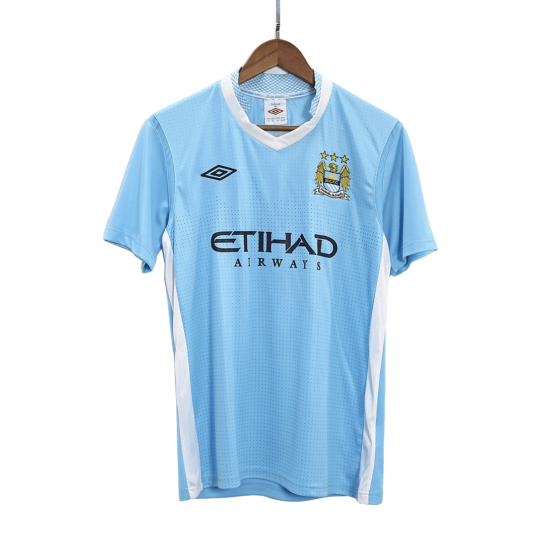 Męska Koszulka Retro Domowa Manchester City 2011/12 - Topowe Koszulki Pilkarskie Sklep Internetowy