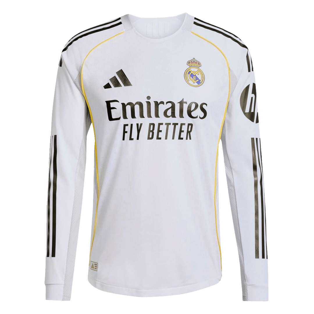 Męska Koszulka Domowa Real Madrid Wersja Piłkarska 2025/26 - Slim Fit