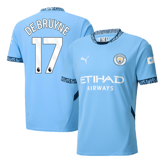 Camiseta de fútbol DE BRUYNE #17 Manchester City Primera 2024/25