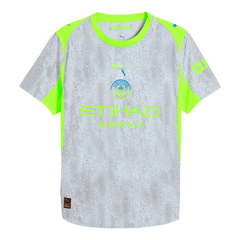 Męska Koszulka Trzecia Wyjazdowa Manchester City Wersja Piłkarska 2025/26 - Slim Fit - Topowe Koszulki Pilkarskie Sklep Internetowy