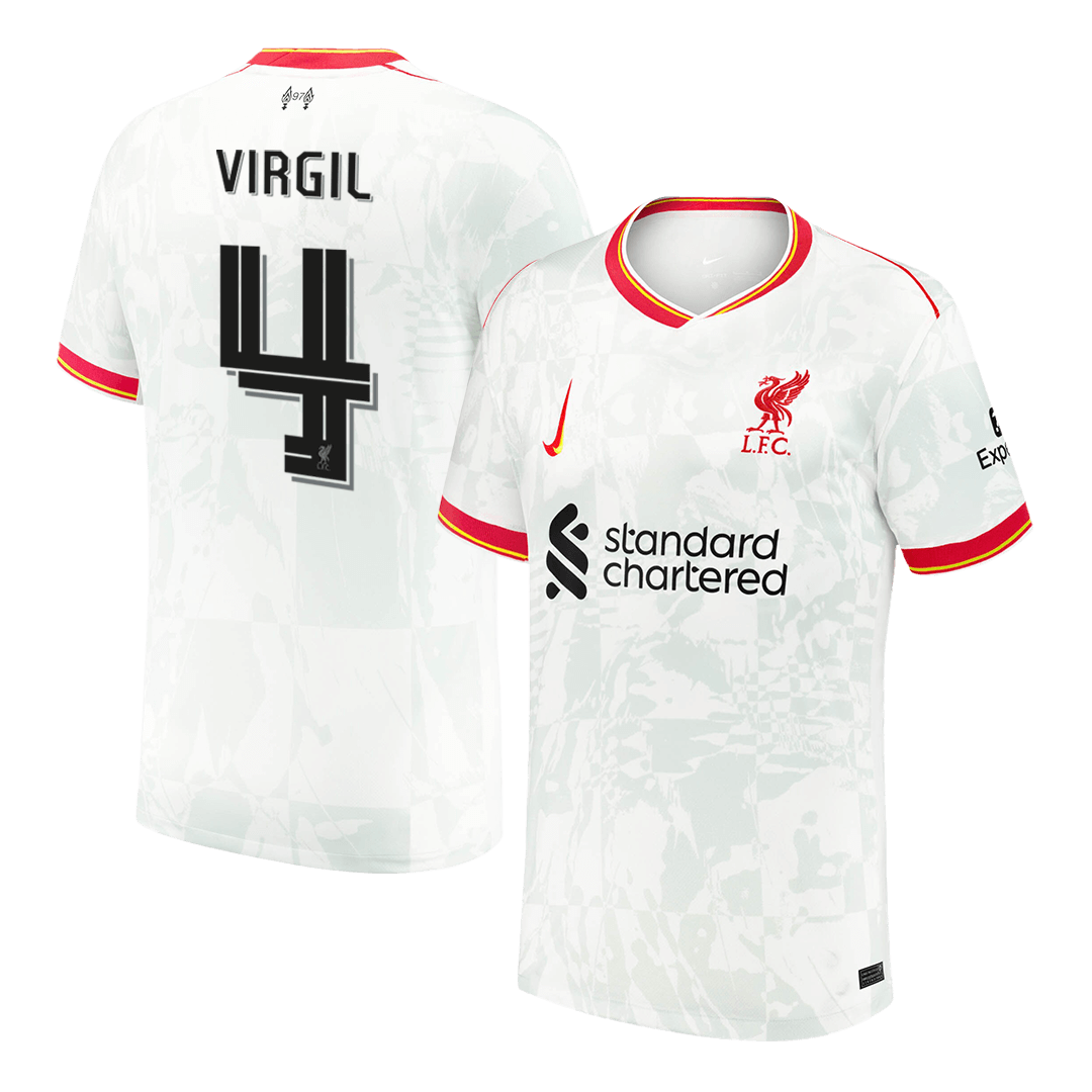 VIRGIL #4 Liverpool 24/25 Away Men's Football Shirt - UCL