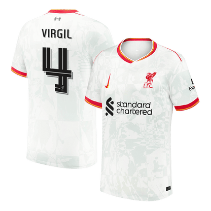 VIRGIL #4 Liverpool 24/25 Away Men's Football Shirt - UCL