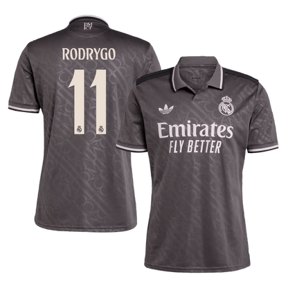 RODRYGO #11 Real Madrid Trzecia Wyjazdowa Koszulka Piłkarska 2024/25