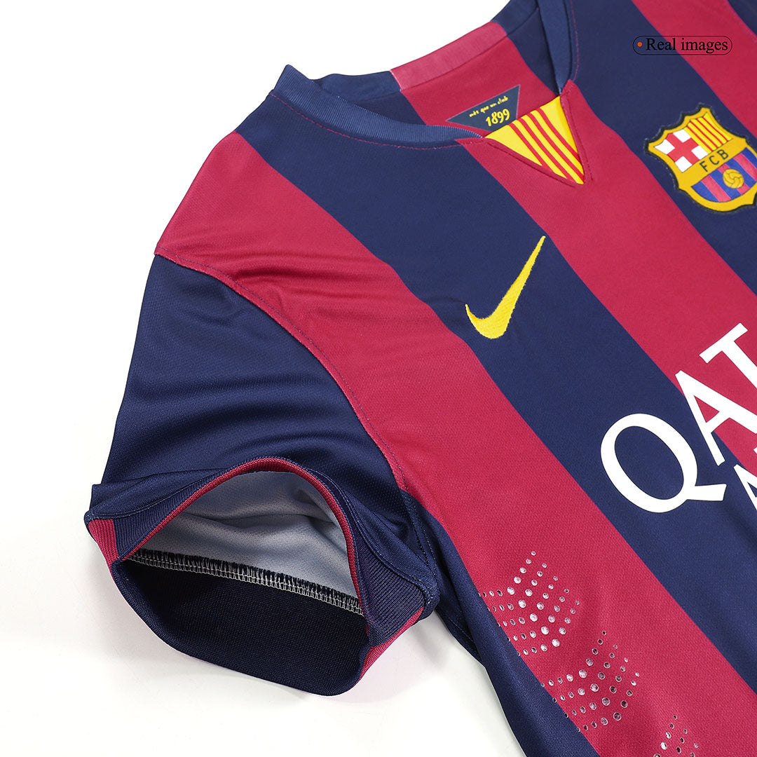 Męska retro koszulka piłkarska Barcelona domowa z sezonu 14/15