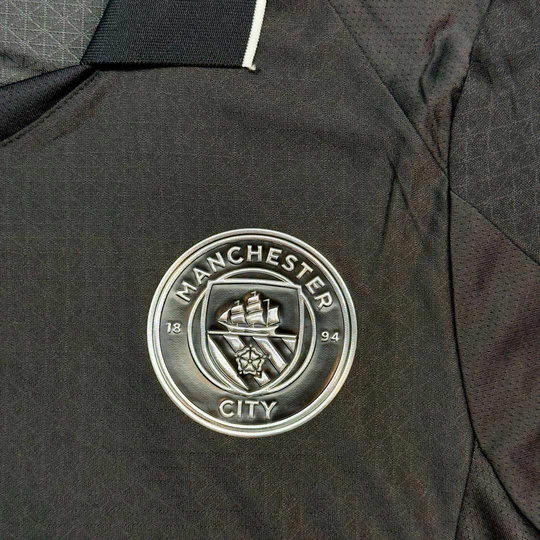 Męska Koszulka Wyjazdowa Manchester City Wersja Piłkarska 2025/26 - Slim Fit - Topowe Koszulki Pilkarskie Sklep Internetowy