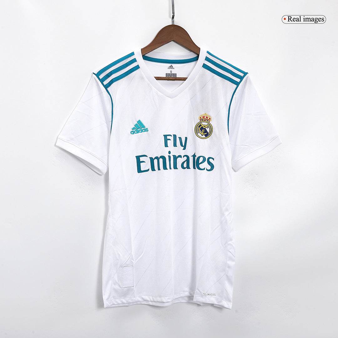 Męska Koszulka Retro Domowa Real Madrid 2017/18 - Topowe Koszulki Pilkarskie Sklep Internetowy