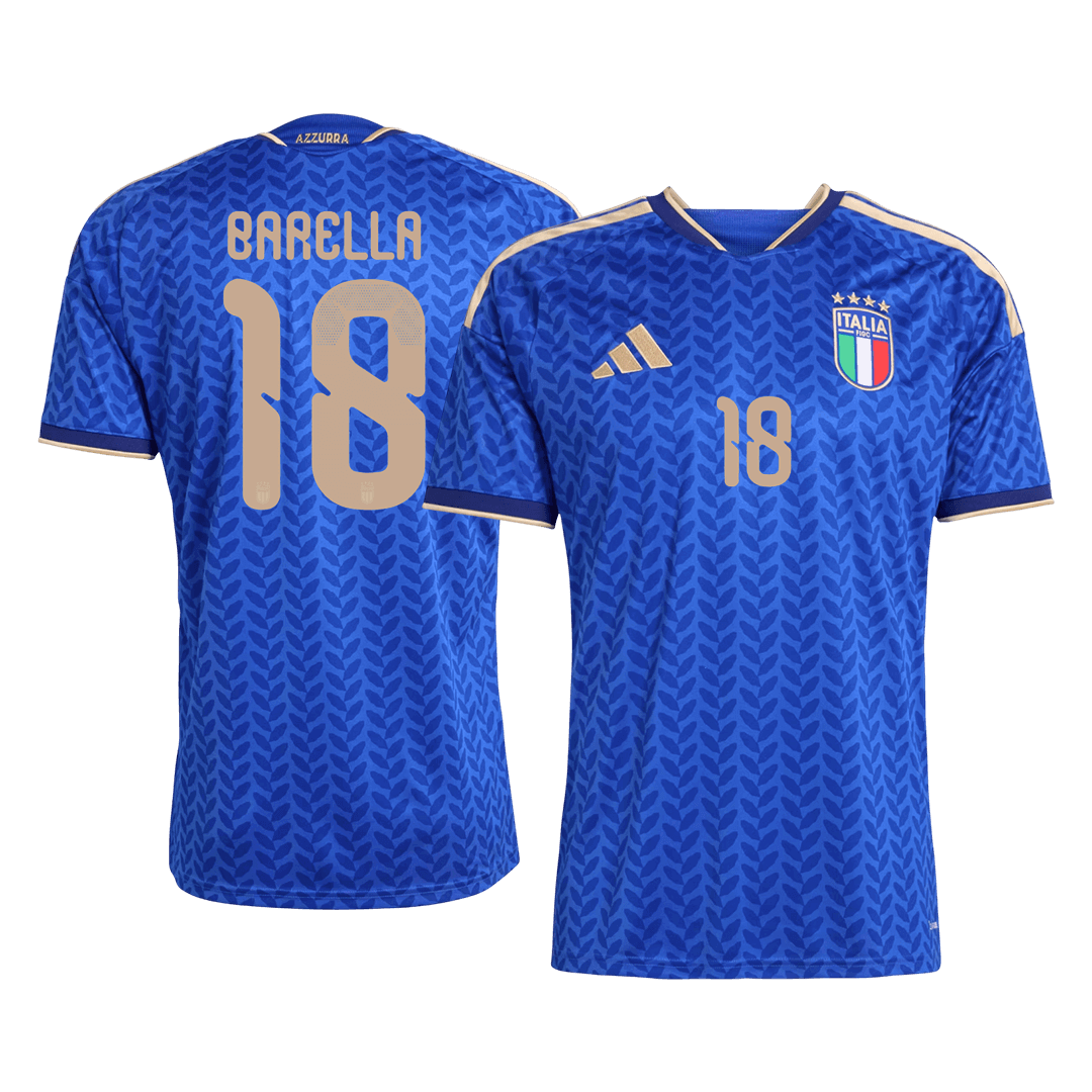Męska Koszulka Domowa Italy BARELLA #18 World Cup 2026