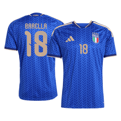 Męska Koszulka Domowa Italy BARELLA #18 World Cup 2026