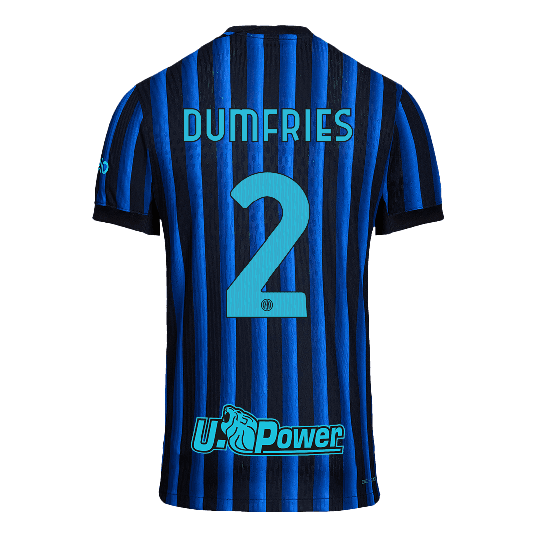 Męska Koszulka Domowa Inter Milan DUMFRIES #2 Wersja Piłkarska 2025/26 - Slim Fit - Topowe Koszulki Pilkarskie Sklep Internetowy