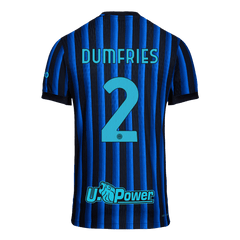 Męska Koszulka Domowa Inter Milan DUMFRIES #2 Wersja Piłkarska 2025/26 - Slim Fit - Topowe Koszulki Pilkarskie Sklep Internetowy
