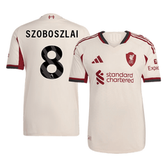 Męska Koszulka Wyjazdowa Liverpool SZOBOSZLAI #8 Wersja Piłkarska 2025/26 - Slim Fit