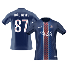 PSG Herren-Heimtrikot JOÃO NEVES #87 2025/26 [PREMIUM]