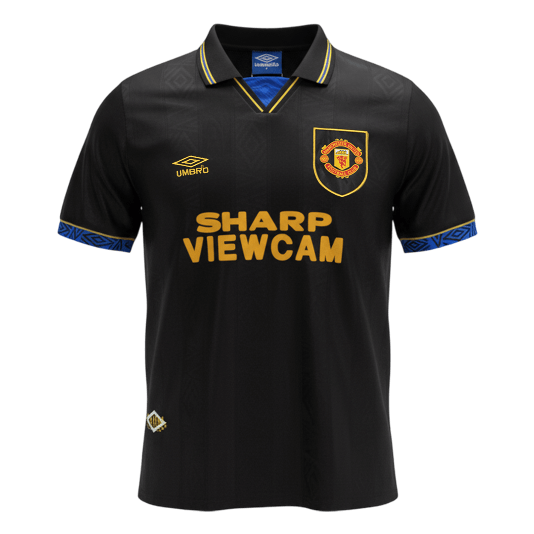 Męska Koszulka Retro Wyjazdowa Manchester United 1993/94