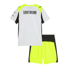 Dziecięcy Zestaw Wyjazdowa Borussia Dortmund (Koszulka+Spodenki) 2025/26