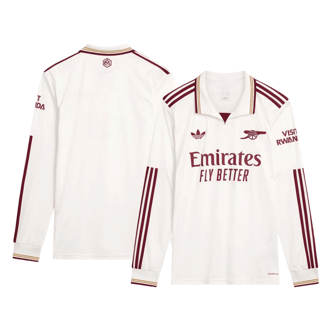 Męska Koszulka Trzecia Wyjazdowa Arsenal 2025/26 z Długim Rękawem - Topowe Koszulki Pilkarskie Sklep Internetowy