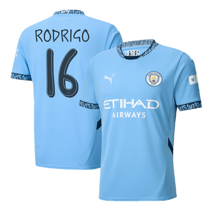 RODRIGO #16 Camiseta de fútbol local Manchester City 2024/25 - UCL