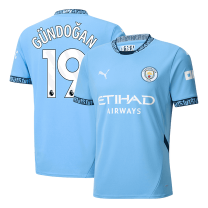 GÜNDOĞAN #19 Manchester City Home 2024/25 Football Shirt