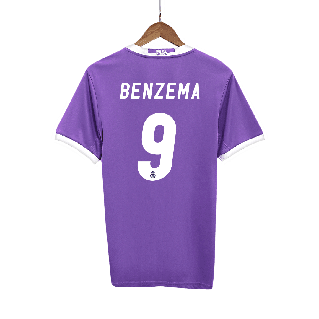 Męska Koszulka Retro Wyjazdowa Real Madrid BENZEMA #9 2016/17 - Topowe Koszulki Pilkarskie Sklep Internetowy