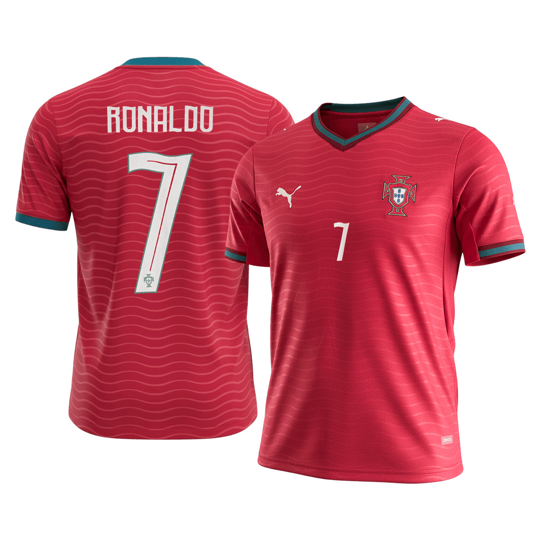 Męska Koszulka Domowa Portugal RONALDO #7 World Cup 2026