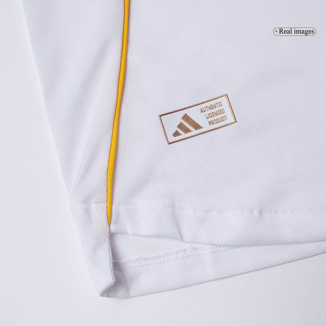 Męski Zestaw Domowy Real Madryt Wersja Piłkarska (Koszulka+Spodenki) 2025/26 - Slim Fit - Topowe Koszulki Pilkarskie Sklep Internetowy