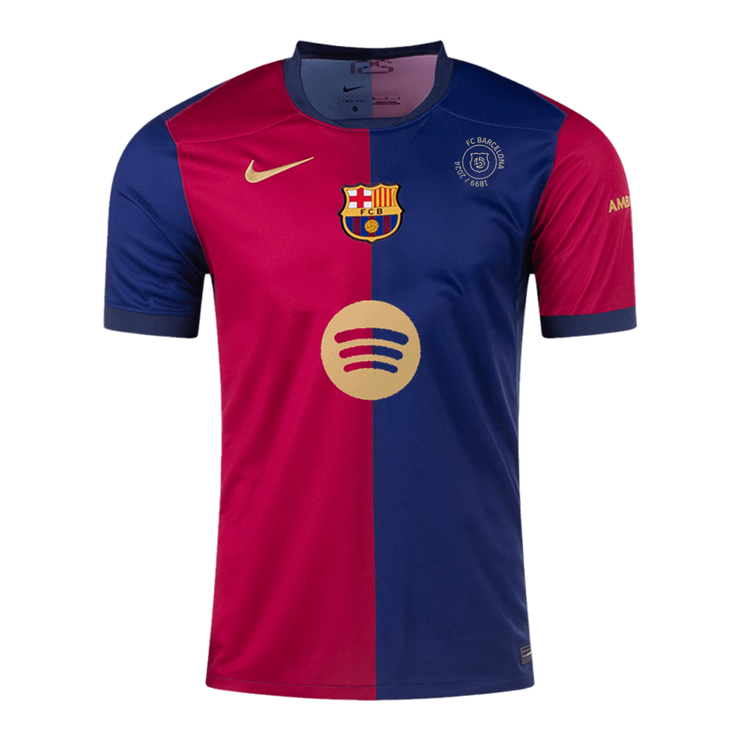 Camiseta de fútbol de local para hombre del Barcelona 2024/25 - 125 Aniversario (Logo Spotify sin texto)