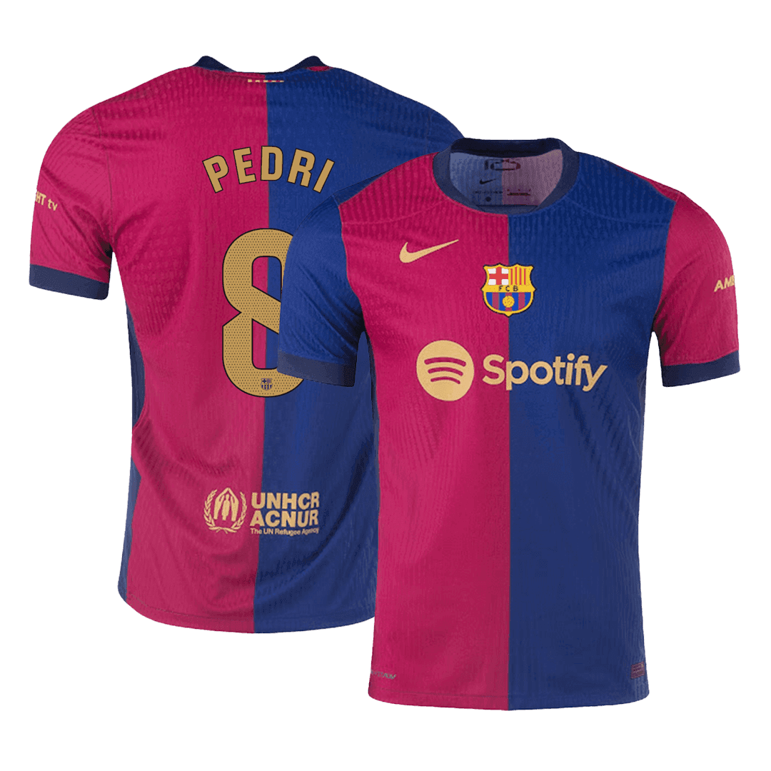 Męska Wersja zawodnika PEDRI #8 Barcelona Home Wysokiej jakości koszulka piłkarska 2024/25 - Slim Fit - Topowe Koszulki Pilkarskie Sklep Internetowy