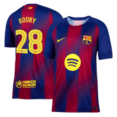 Męska Koszulka Domowa Barcelona ROONY #28 2025/26 - UCL [PREMIUM]