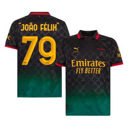 Męska koszulka piłkarska "JOÃO FÉLIX" #79 AC Milan czwarta wyjazdowa koszulka piłkarska 2024/25