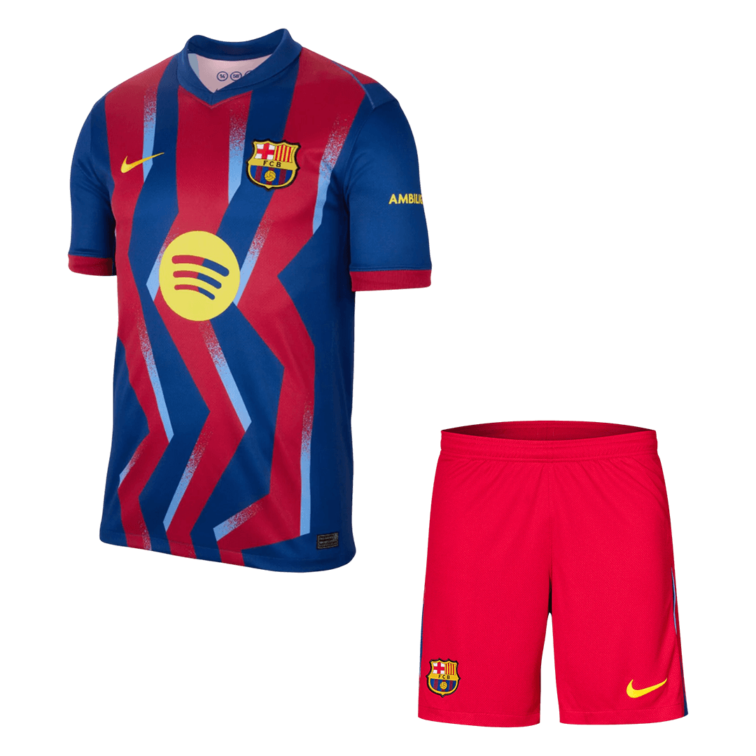 Męski Zestaw Fourth Away Barcelona (Koszulka+Spodenki) 2025/26
