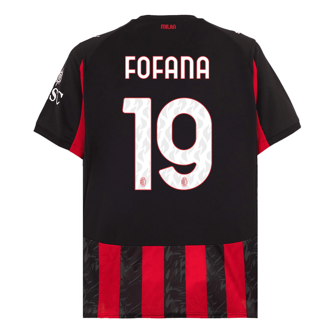 Męska Koszulka Domowa AC Milan FOFANA #19 2025/26 [PREMIUM] - Topowe Koszulki Pilkarskie Sklep Internetowy